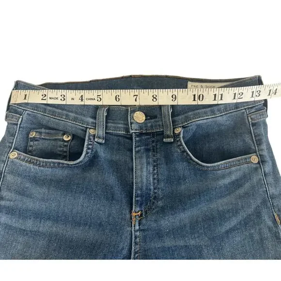 Rag & Bone Ankle Skinny Jean in Lucky Rouge Size 26